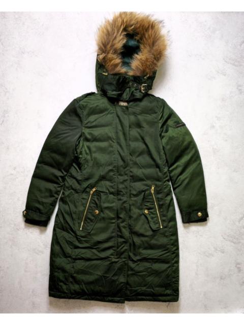 Burberry Burberry Fur Hood Parka Jacket Nova Check Quilted Coat