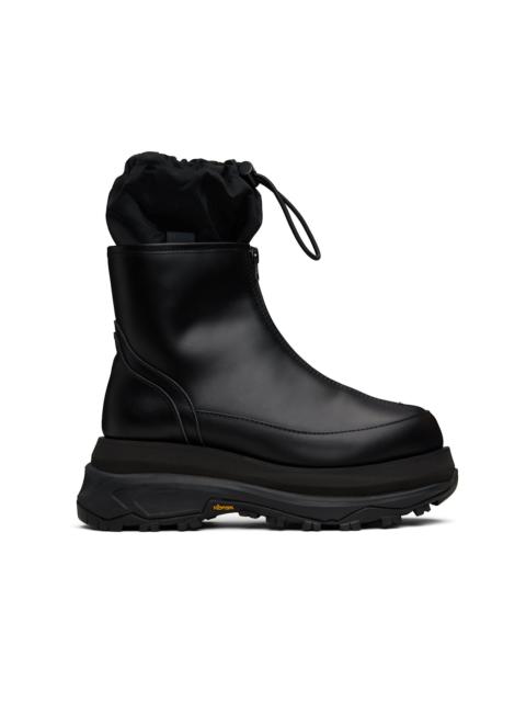 sacai Black Zip Up Boots