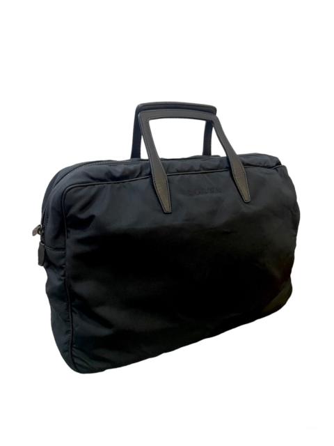 Loewe Loewe Black Nylon Leather Handle Travel Bag