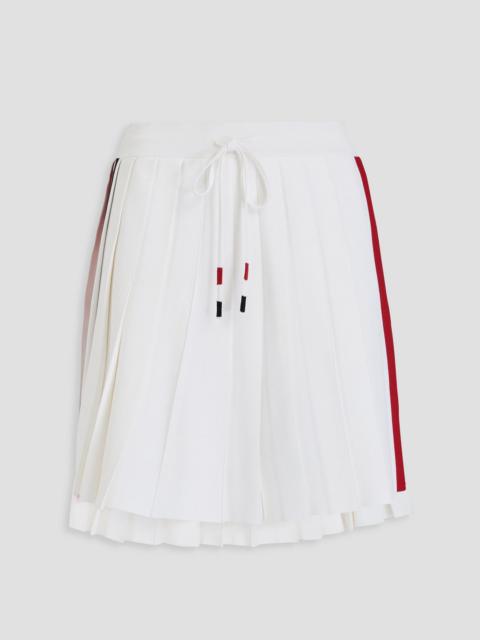 Thom Browne Pleated knitted mini skirt