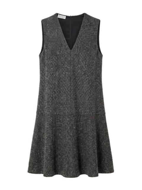 Brunello Cucinelli Brunello Cucinelli Women Virgin Wool Donegal Mini Dress