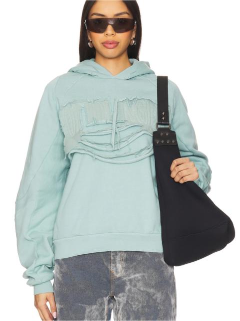 OTTOLINGER Distressed Multiline Hoodie