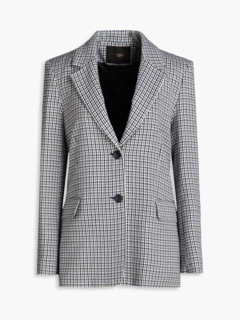 maje Checked twill blazer