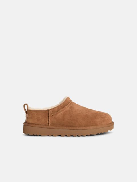 UGG 'CLASSIC MICRO' CHESTNUT SUEDE BOOTS
