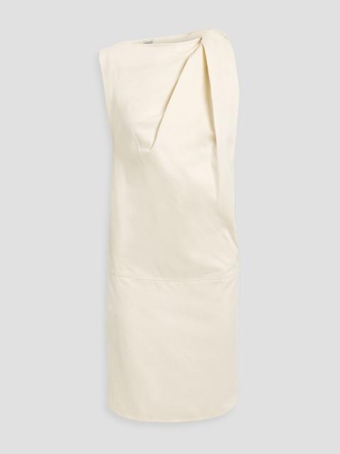 TOTEME Twisted cotton and linen-blend dress