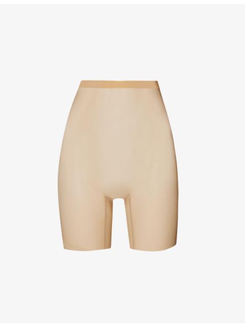 Wolford Semi-sheer high-rise stretch-tulle shorts
