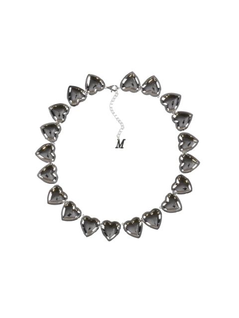 MARLAND BACKUS OPEN HEARTS NECKLACE / SIL