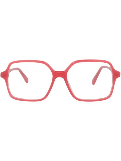 CELINE Celine Square-Frame Acetate Optical Frames Red Red Transparent (CL50126I-55-066)