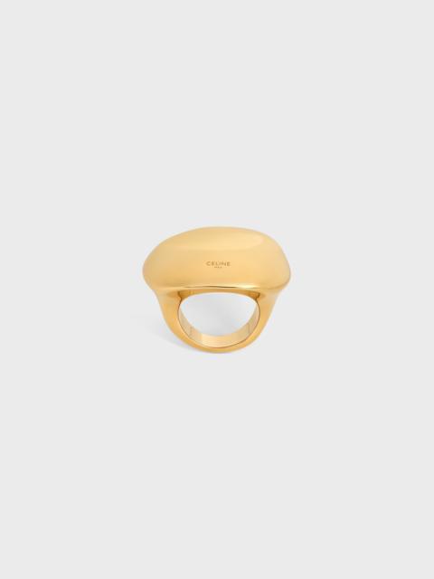 CELINE Formes Abstraites Sphere Ring in Brass with Gold Finish