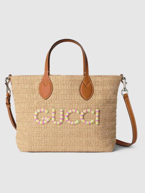 GUCCI Small tote bag with Gucci patch