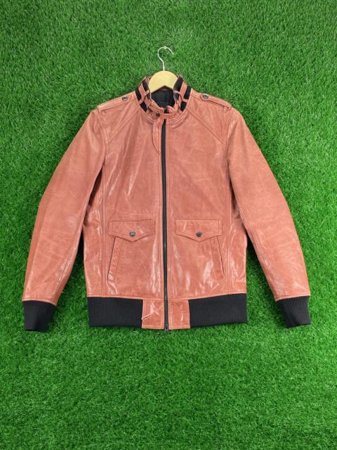 Other Designers Vintage - Vintage Micheal Klein Homme Motorcycle Leather Jacket