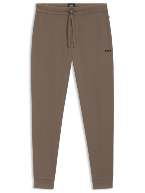 BOSS WAFFLE PAJAMA BOTTOMS IN A COTTON BLEND
