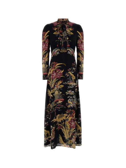Etro Etro Women Printed Crepe Long Dress