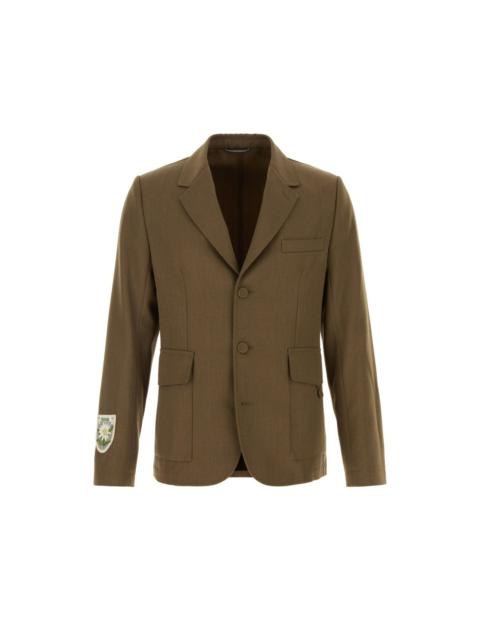 Dior DIOR Brown Blazer Jacket New & Authentic (Men's size:L;)