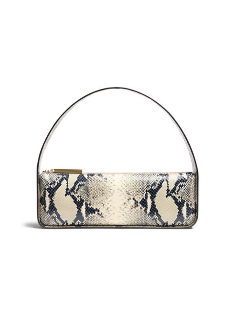 KHAITE Lori Python-Effect Leather Baguette Bag python
