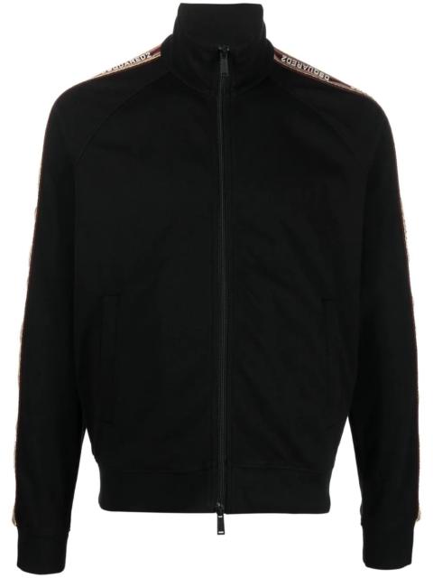 DSQUARED2 embroidered-logo zip-up sweatshirt