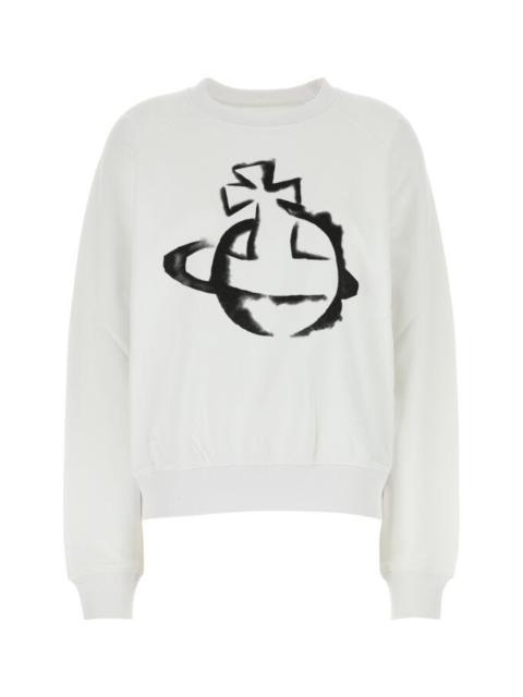 Vivienne Westwood Women White Cotton Oversize Sweatshirt