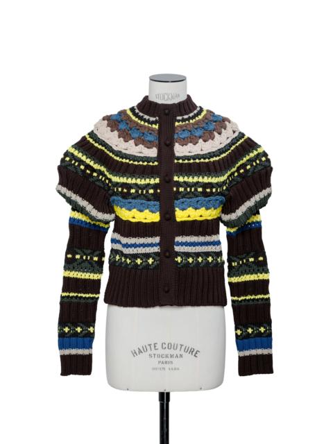 sacai Mix Knit Cardigan
