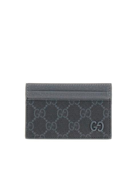GUCCI Gucci Cardholder with Lacquered GG Detail Grey