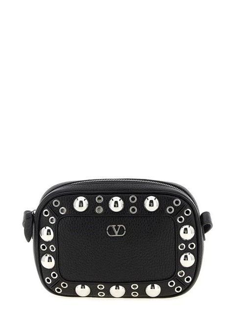 Valentino VALENTINO GARAVANI Nellcote Leather Black Shoulder Bag New