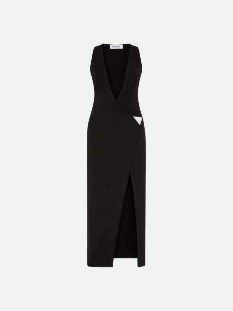 THE ATTICO BLACK MIDI DRESS