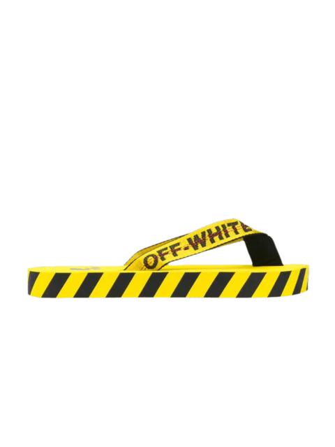 Off-White Off-White Flip Flops 'Graphic Print - Yellow'
