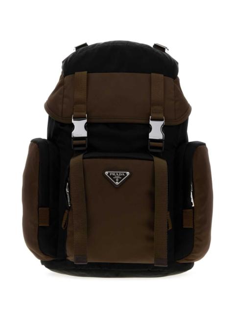 Prada Prada Men Two-Tone Re-Nylon Backpack