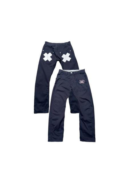 Other Designers Japanese Brand - One piece pants One Piece Embroidered Logo Black Pants