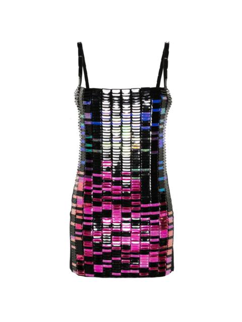 sequinned minidress