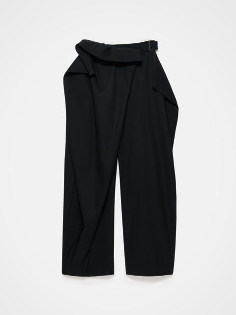 JW Anderson FOLD OVER TROUSERS IN BLACK