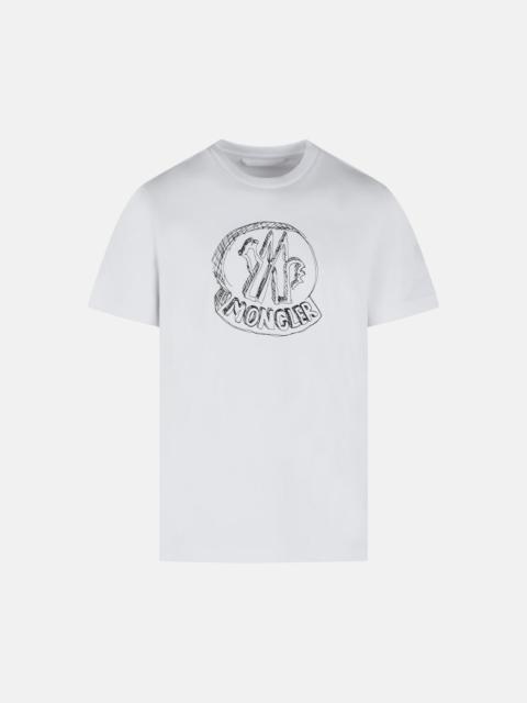 Moncler WHITE COTTON T-SHIRT