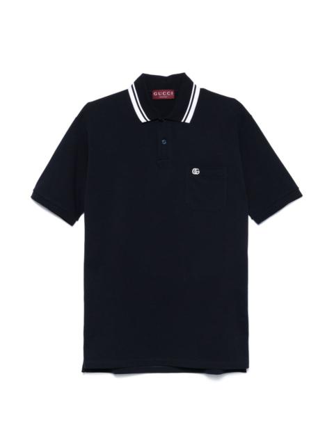 GUCCI Cotton embroidered polo