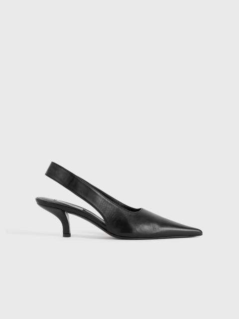 TOTEME Classic leather slingbacks black