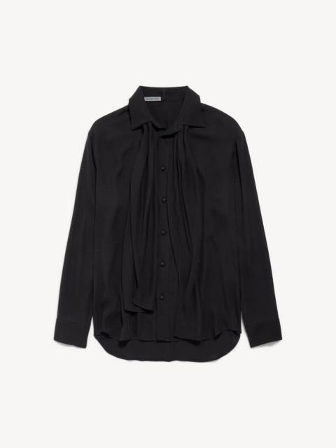 BALENCIAGA Women's Scarf Shirt in Black