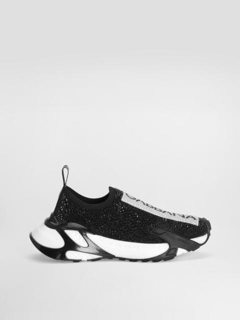 Dolce & Gabbana Fast sneakers with fusible rhinestones