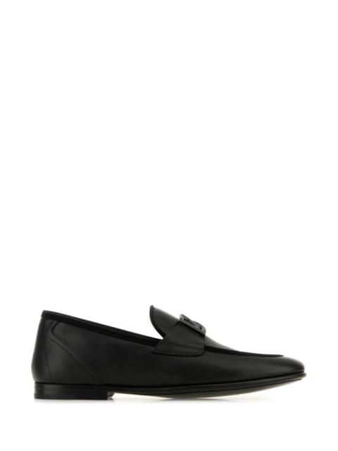 Dolce & Gabbana Dolce & Gabbana Men Black Leather Erice Loafers
