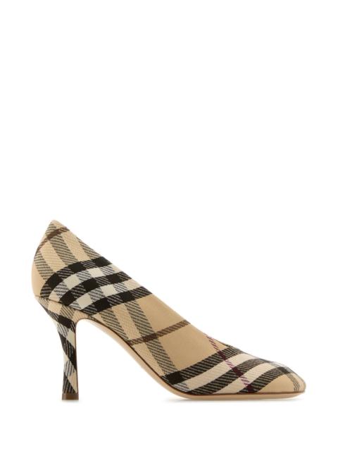 Burberry Women Embroidered Canvas Baby Pumps