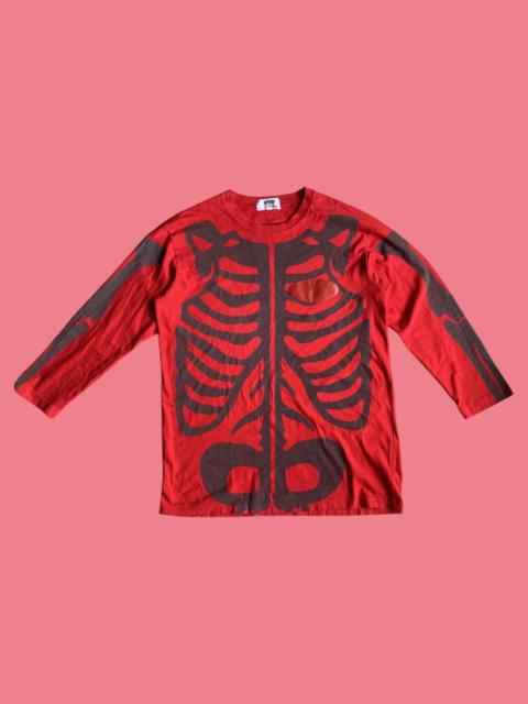 Comme Des Garçons Skeleton 3/4 Sleeve T Shirt
