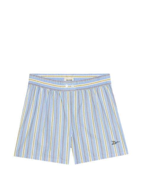 Zadig & Voltaire Zadig & Voltaire Striped Logo Shorts