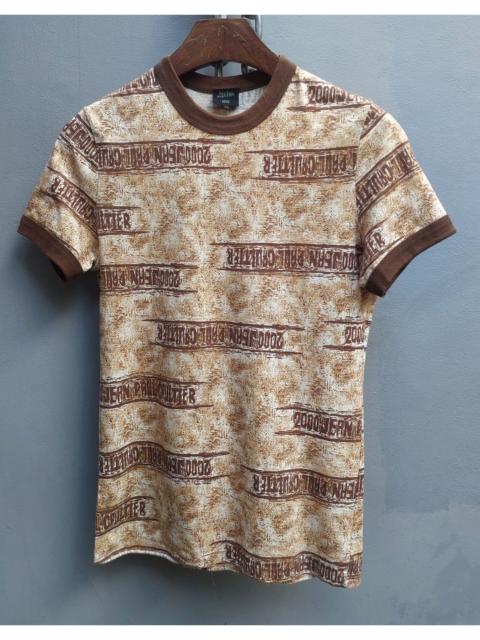 Jean Paul Gaultier Jean Paul Gaultier All-Over Logo Print Ringer T-Shirt