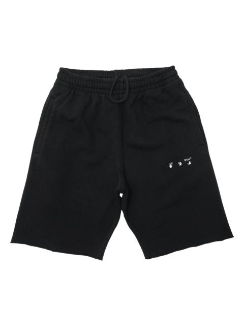 Off-White Sprayed Caravaggio Sweatshort 'Black/White'