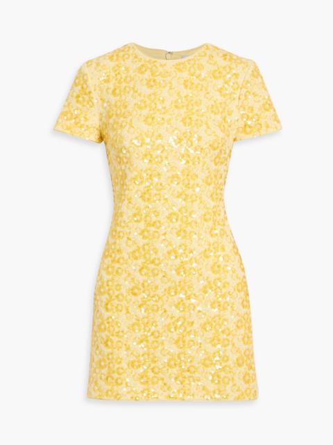 SIMKHAI Clove embellished satin mini dress