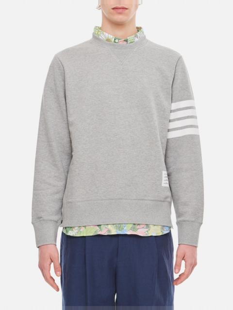 Thom Browne CLASSIC SWEATSHIRT IN CLASSIC LOOPBACK W/ ENGINEERED 4 BAR