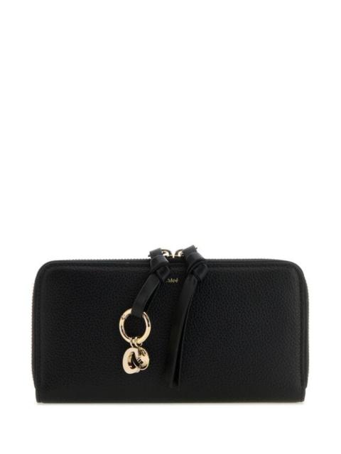 Chloe Women Black Leather Wallet