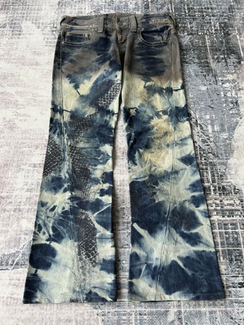 Other Designers Tornado Mart Flared Washed Snake Denim