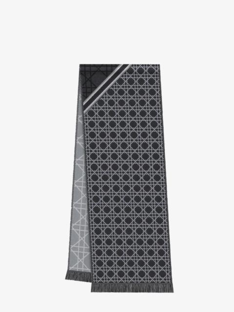 Dior Dior Cannage Jacquard Wool Scarf