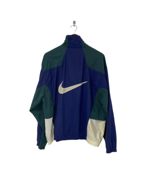 Nike Vintage 90’s Nike Light Jacket Big Logo Swoosh Color Block