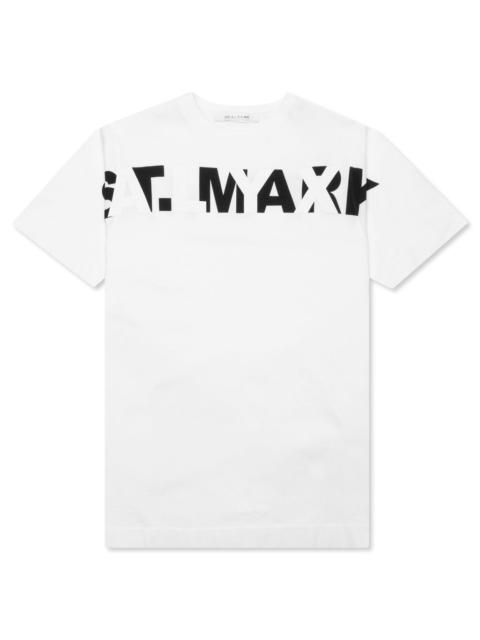 1017 ALYX 9SM INVERTED LOGO S/S TEE - WHITE