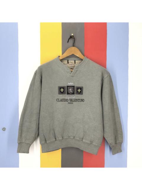 Other Designers Streetwear - CLAUDIO VALENTINO PARIS Crew Neck Sweatshirt #1634/03