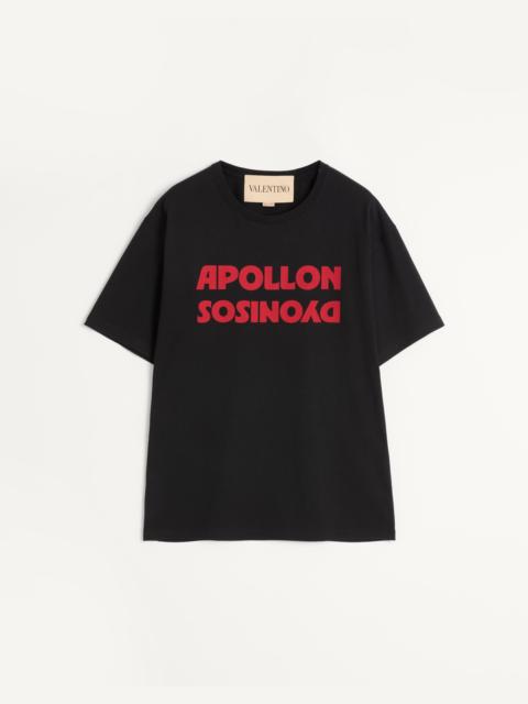 Valentino VALENTINO COTTON T-SHIRT WITH APOLLON/DYONISOS PRINT